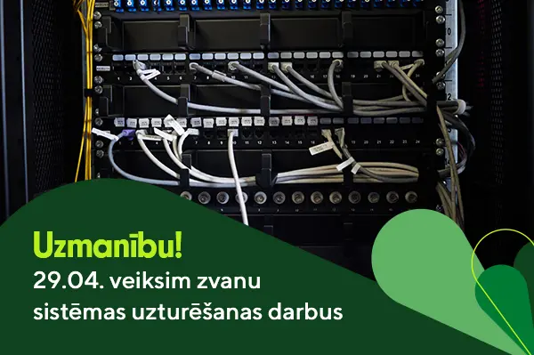 29.04. veiksim zvanu sistēmas uzturēšanas darbus
